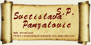 Svetislava Panzalović vizit kartica